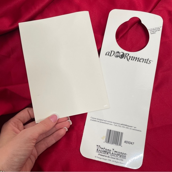 VINTAGE SPOOKY CHILDREN HALLOWEEN WEDDING NEWLYWED INVITATION & DOOR-HANGER SET - Picture 5 of 5